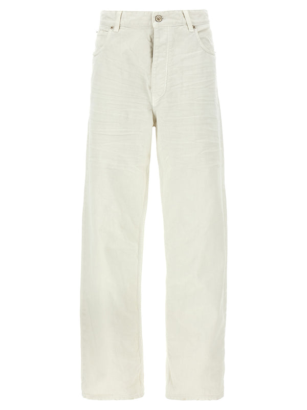 Balenciaga 100% cotton jeans in white