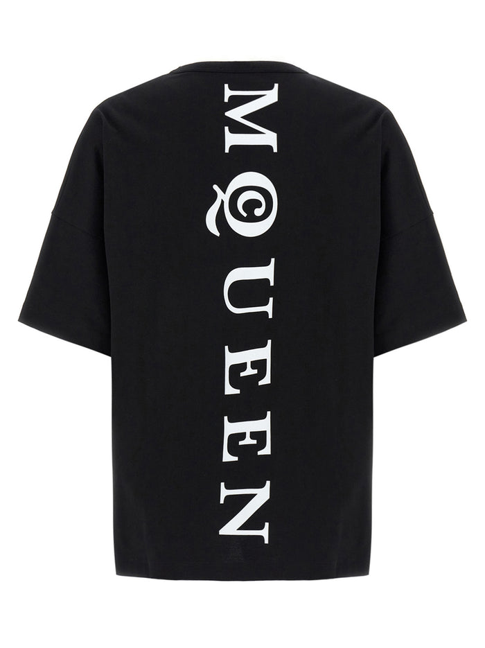 Alexander McQueen 100% Cotton t-shirt in black — view 2