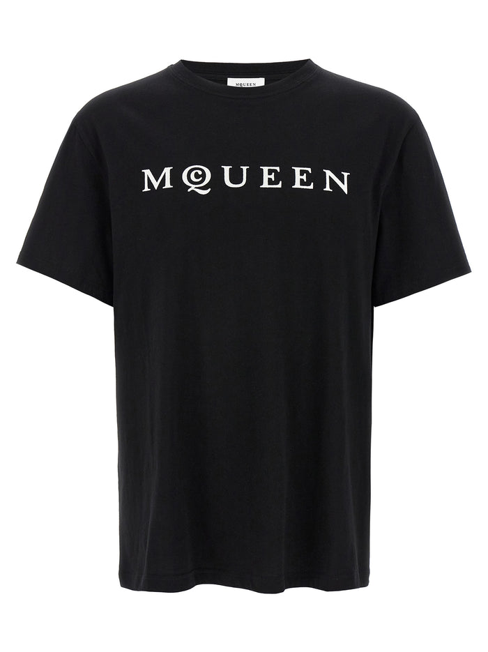 Alexander McQueen 100% cotton t-shirt in black