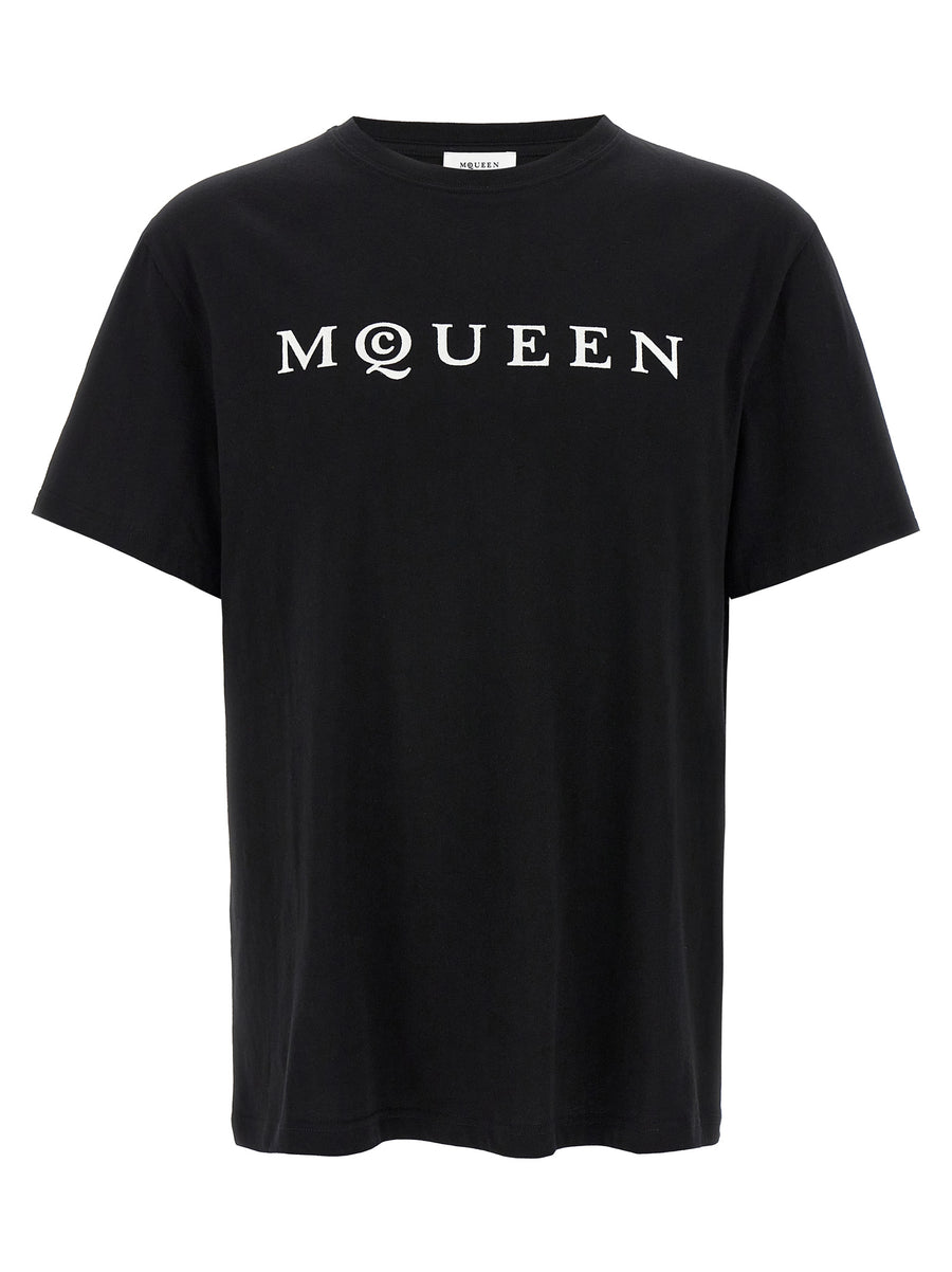 Alexander McQueen 100% cotton t-shirt in black