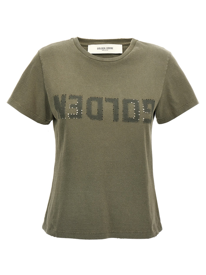 Golden Goose 100% cotton t-shirt in green