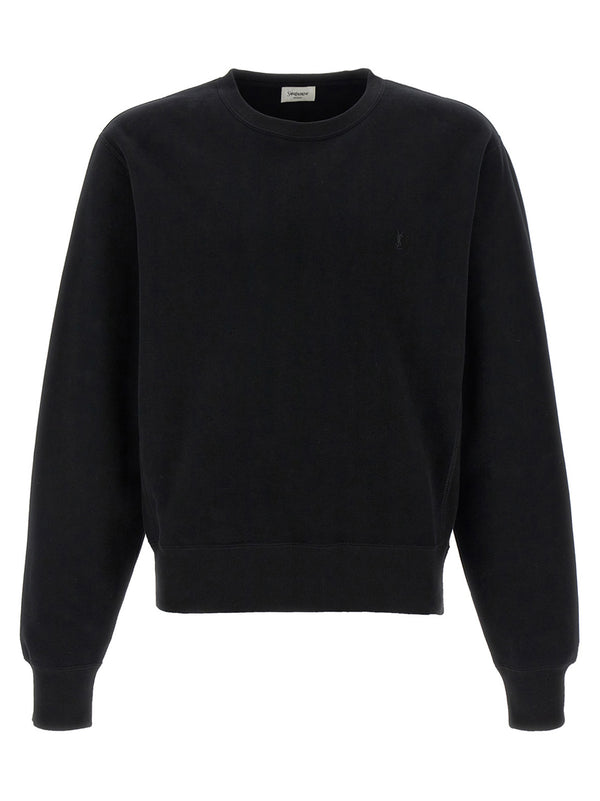 Saint Laurent 100% Cotton sweatshirt in black