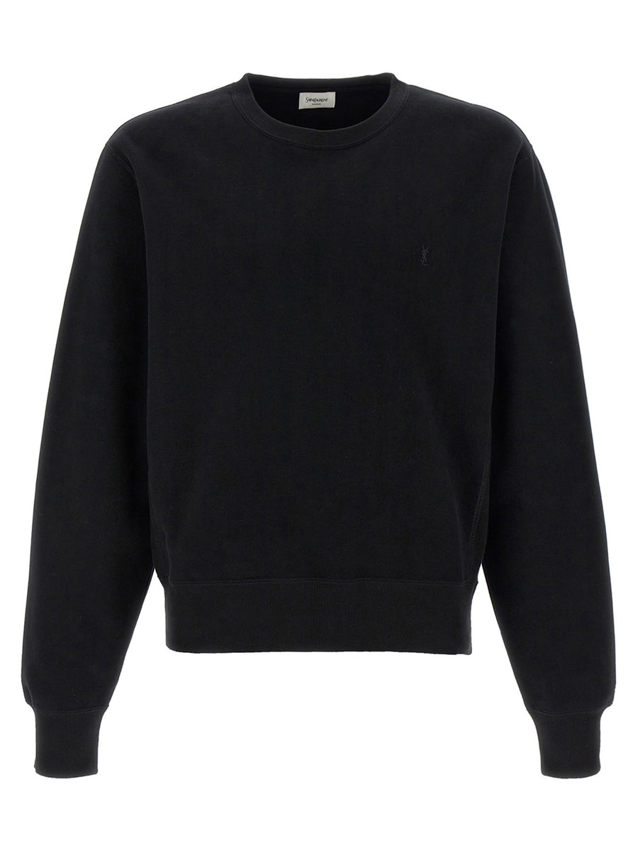 Saint Laurent 100% Cotton sweatshirt in black