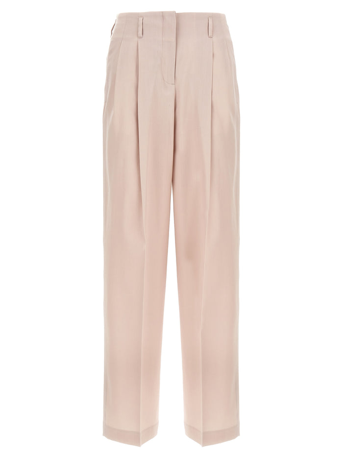Golden Goose 100% Virgin Wool trousers in pink