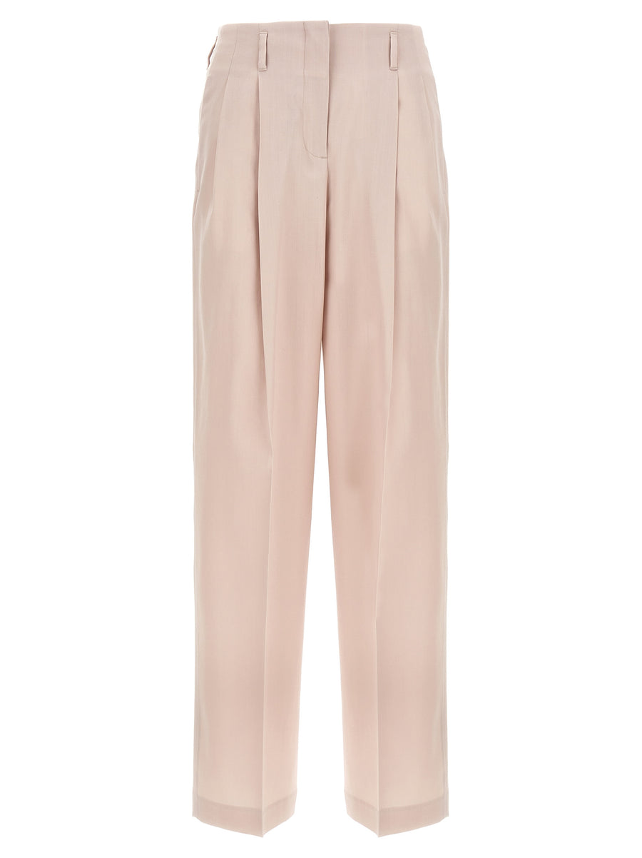 Golden Goose 100% Virgin Wool trousers in pink