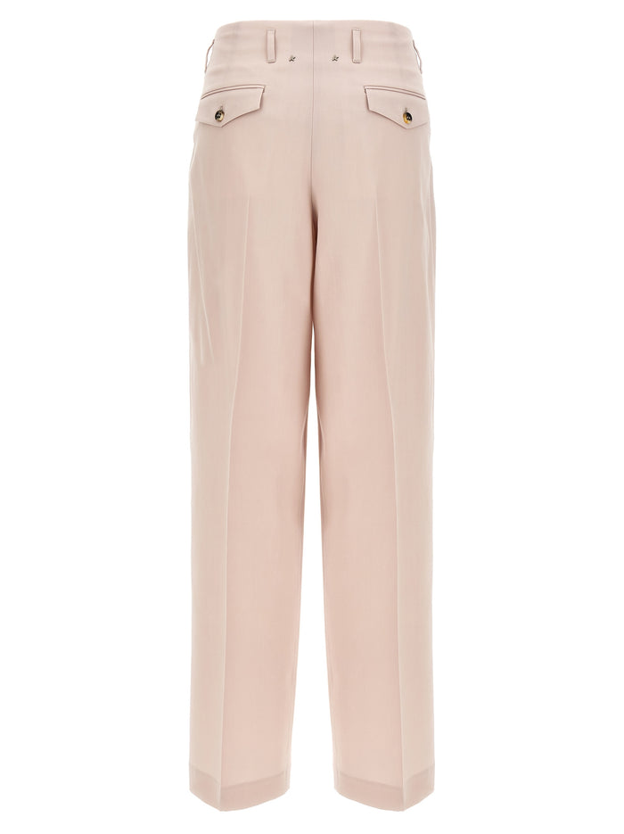 Golden Goose 100% Virgin Wool trousers in pink — view 2