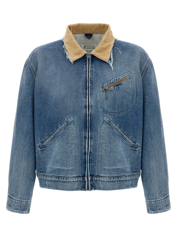Maison Margiela 100% Cotton jacket in blue