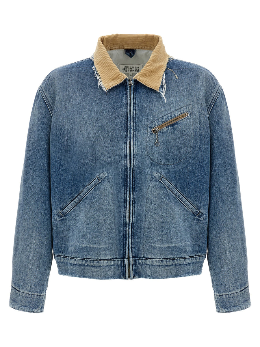 Maison Margiela 100% Cotton jacket in blue