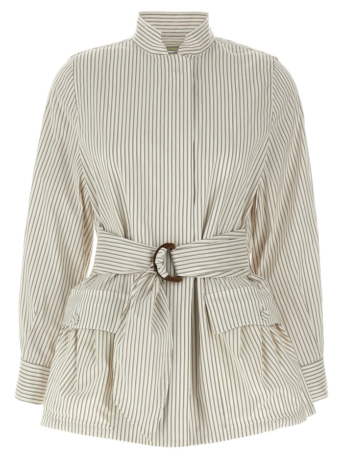 Fendi 77% Cotton jacket in white