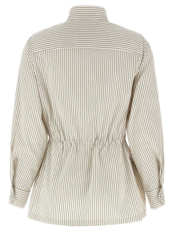 Fendi 77% Cotton jacket in white — view 2
