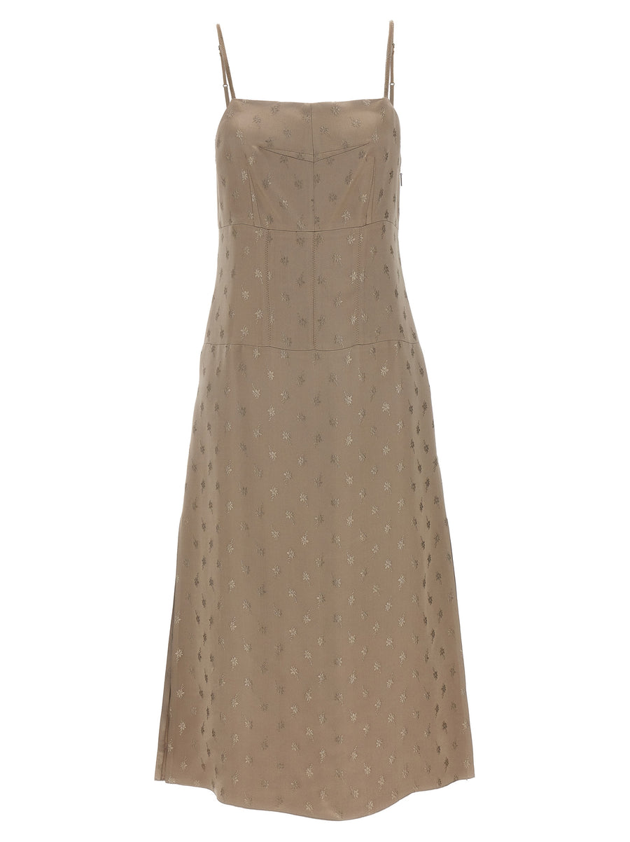 Fendi 51% silk dress in gray