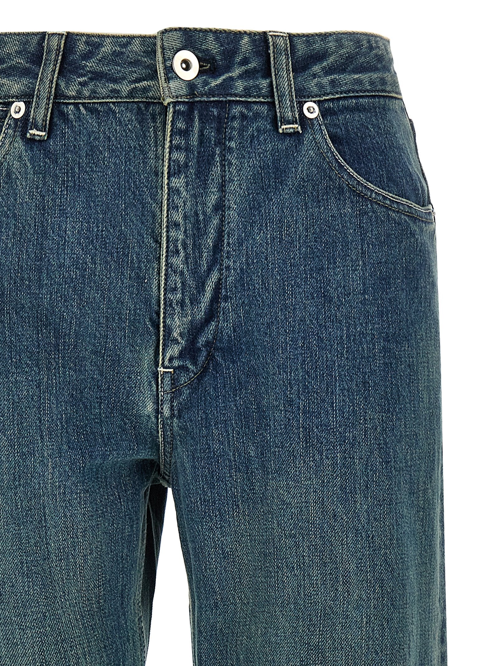 Jil Sander 100% Cotton jeans in blue — view 3