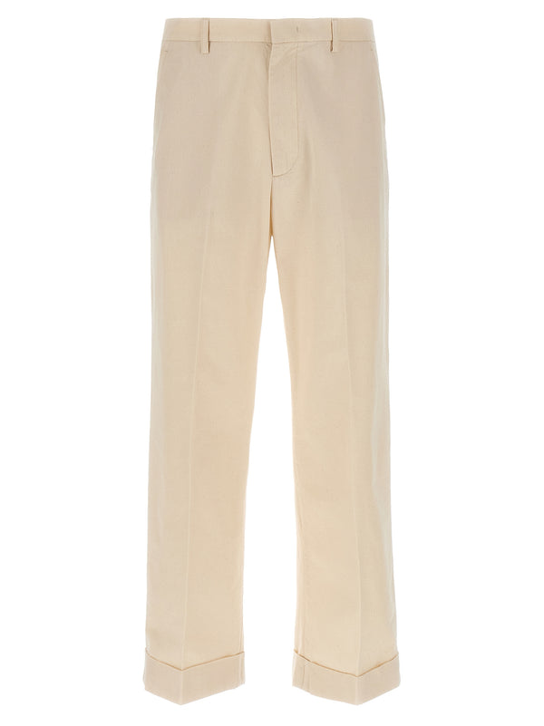 Valentino Garavani 100% Cotton trousers in beige