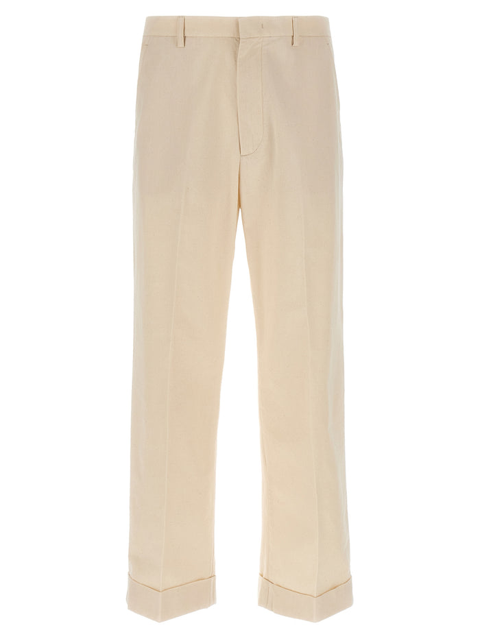 Valentino Garavani 100% Cotton trousers in beige