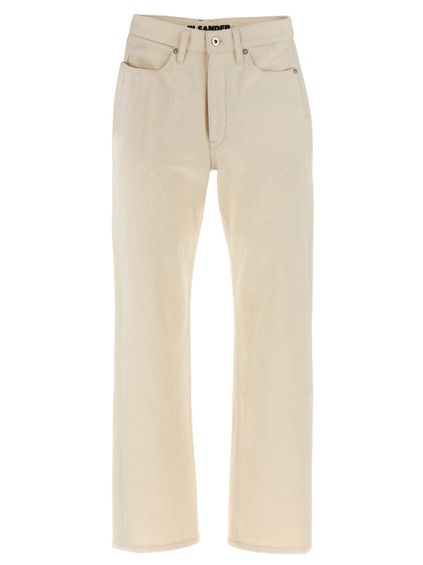 Jil Sander 100% cotton jeans in beige