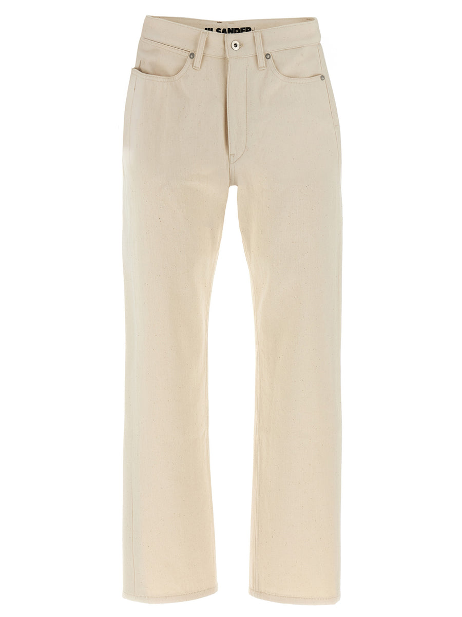 Jil Sander 100% cotton jeans in beige