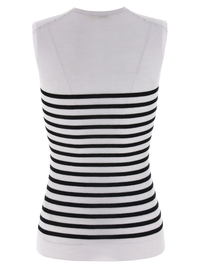 Khaite 97% Wool tank top in lavender — view 2