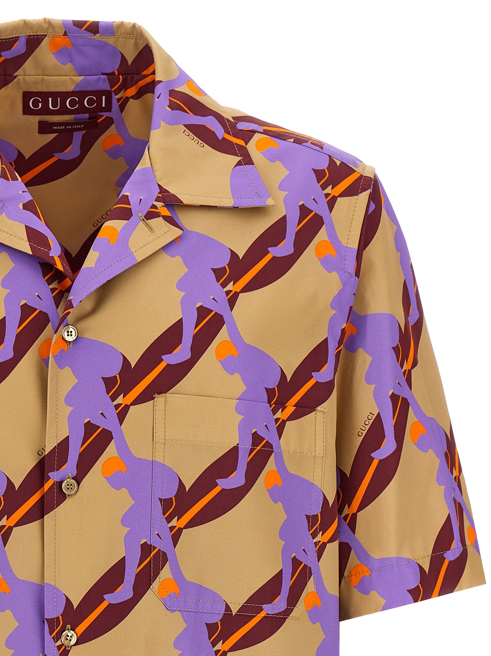 Gucci 100% Cotton shirt in beige — view 3