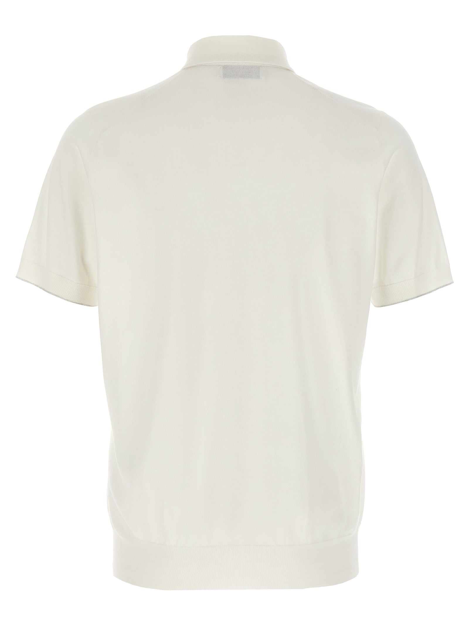 Brunello Cucinelli 100% Cotton polo in white — view 2