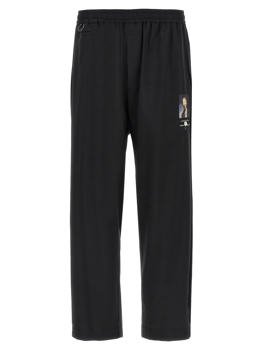 Undercover 40% wool joggers in black