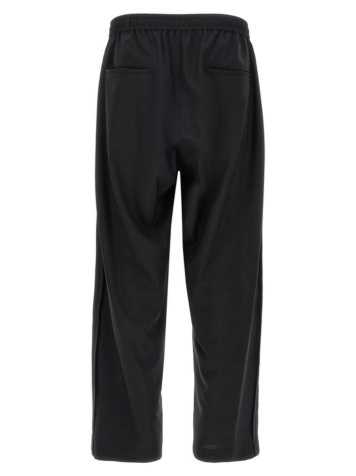 Undercover 40% wool joggers in black — view 2
