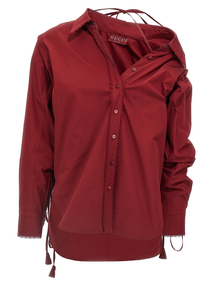 Gucci 100% cotton shirt in red — view 2