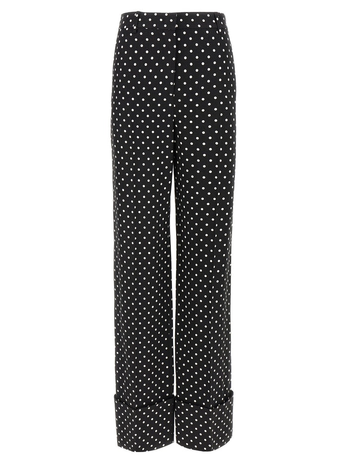 Valentino Garavani 100% Viscose trousers in black