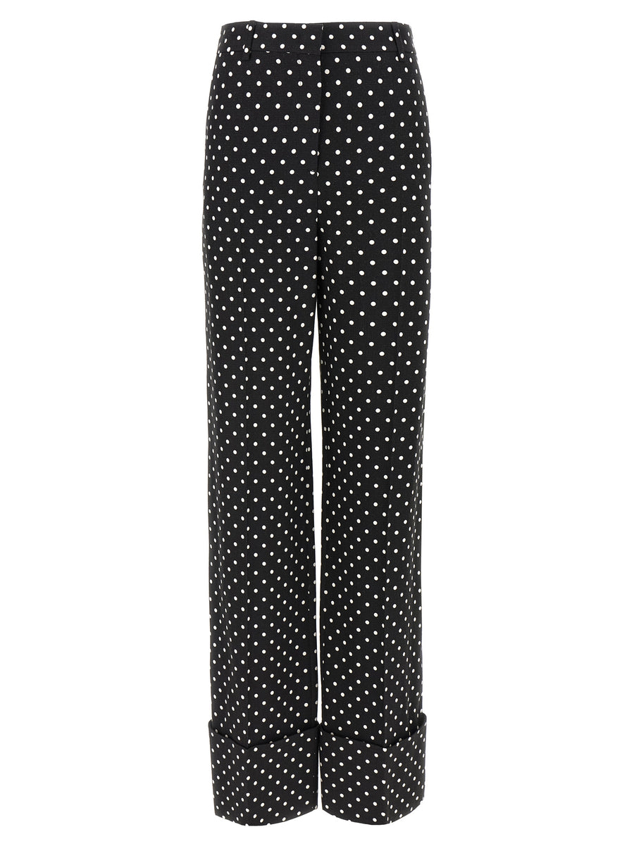 Valentino Garavani 100% Viscose trousers in black
