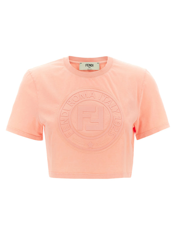 Fendi 100% cotton t-shirt in pink