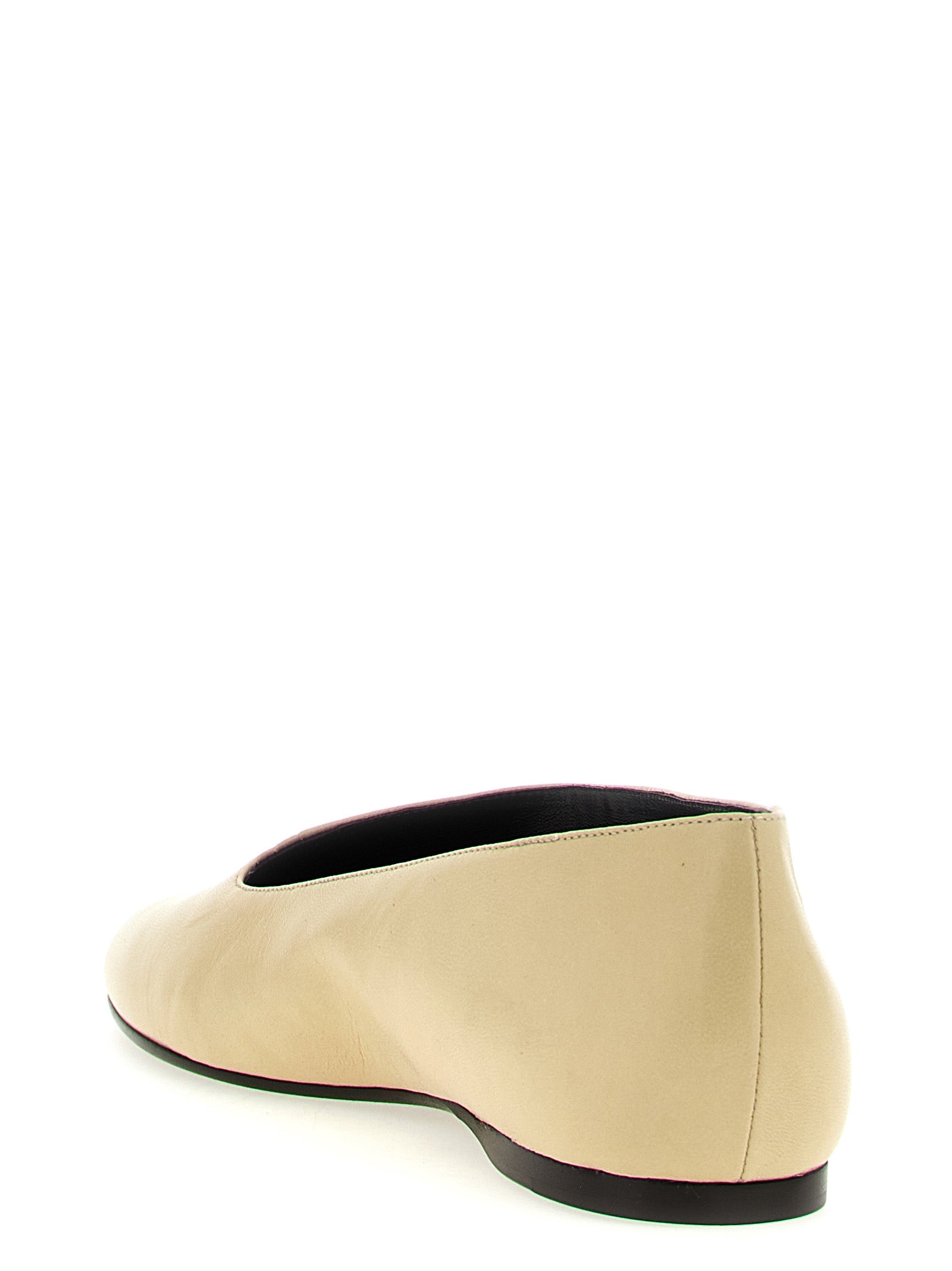 Khaite 100% Lamb Leather ballet flat in beige — view 3