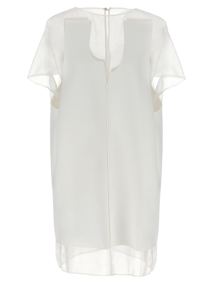 Khaite 100% polyester dress in white
