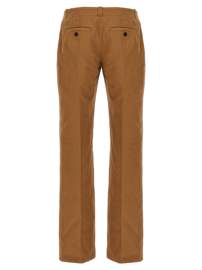 Alexander McQueen 100% Cotton chinos in brown — view 2