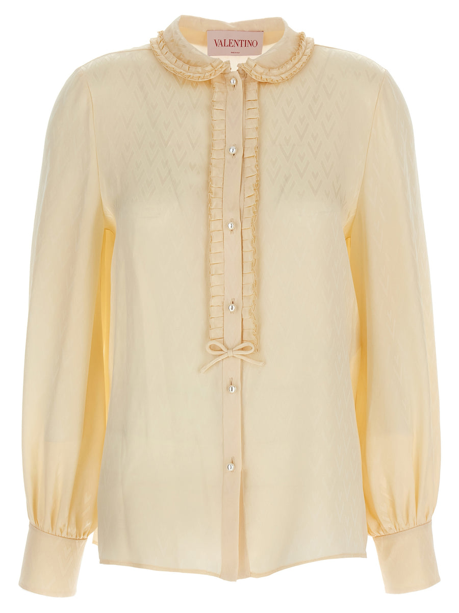 Valentino Garavani 100% Silk blouse in beige