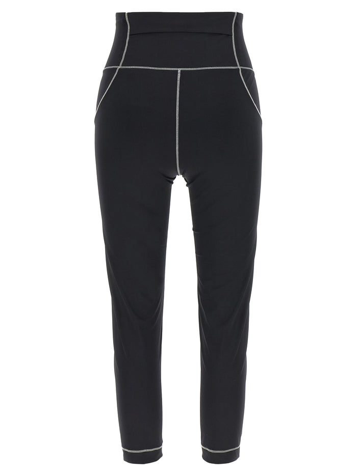 Moncler Grenoble 78% polyamide leggings in black — view 2