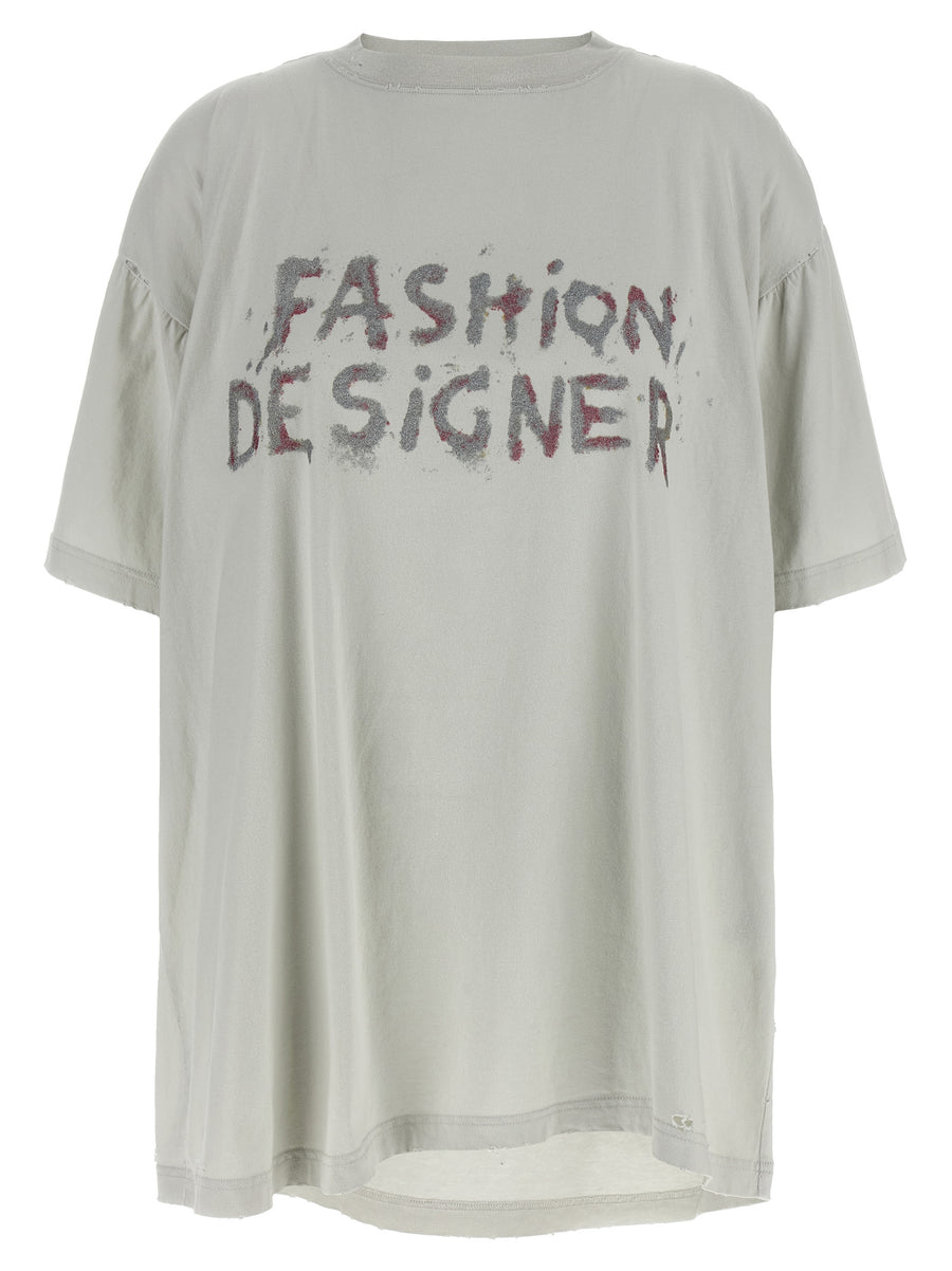 Balenciaga 100% cotton t-shirt in gray
