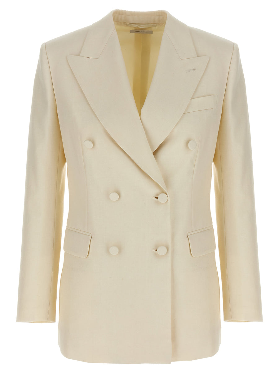 Brioni 50% wool blazer in white