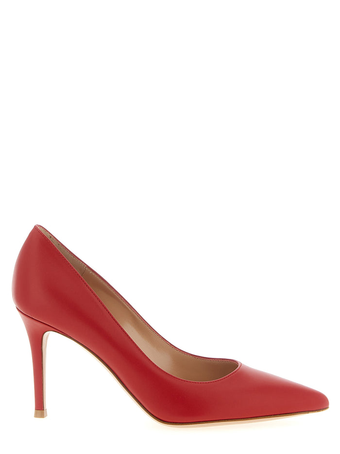 Gianvito Rossi 100% Calfskin Leather pump in red