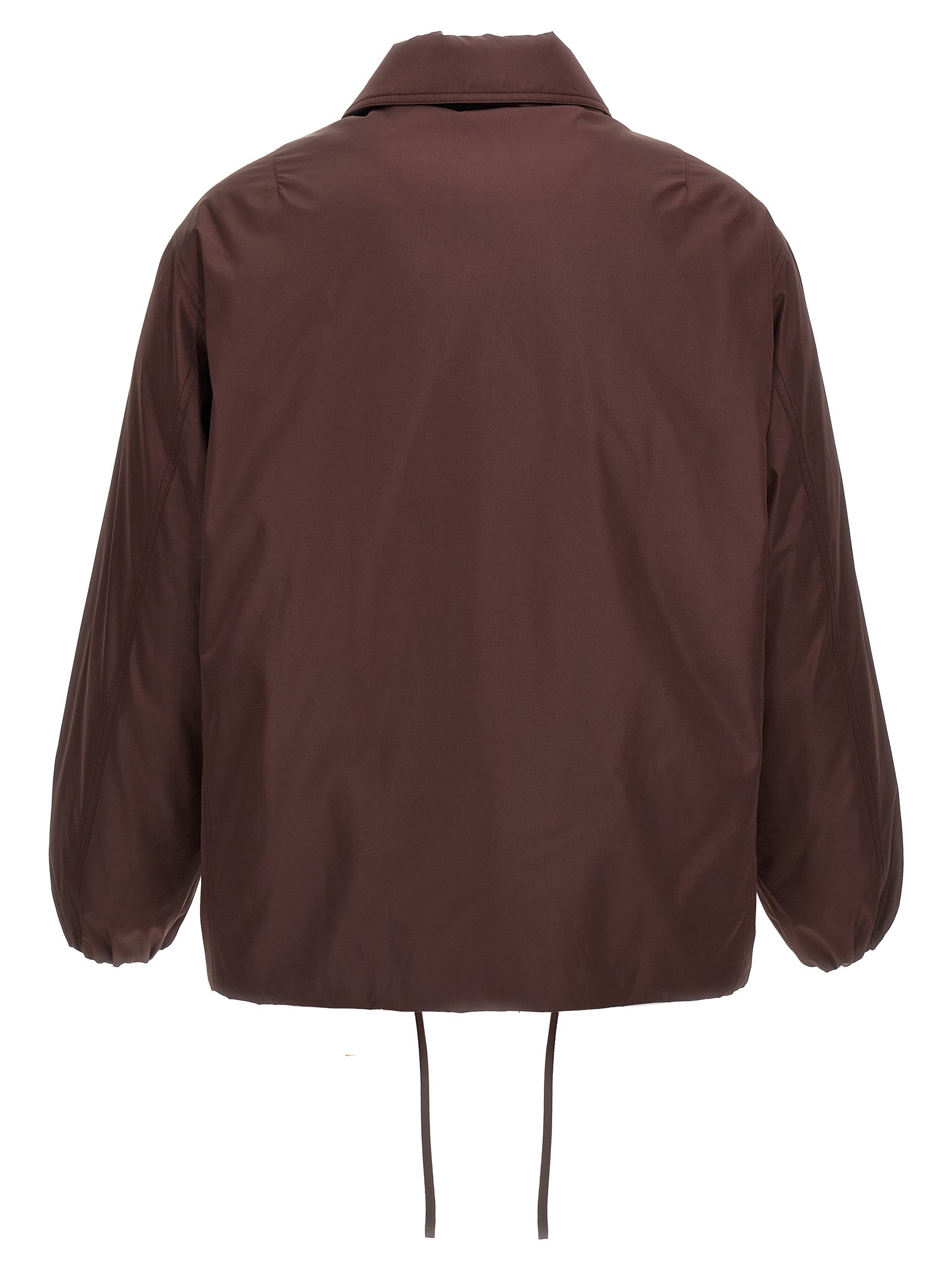 Jil Sander 100% Polyester jacket in brown — view 2