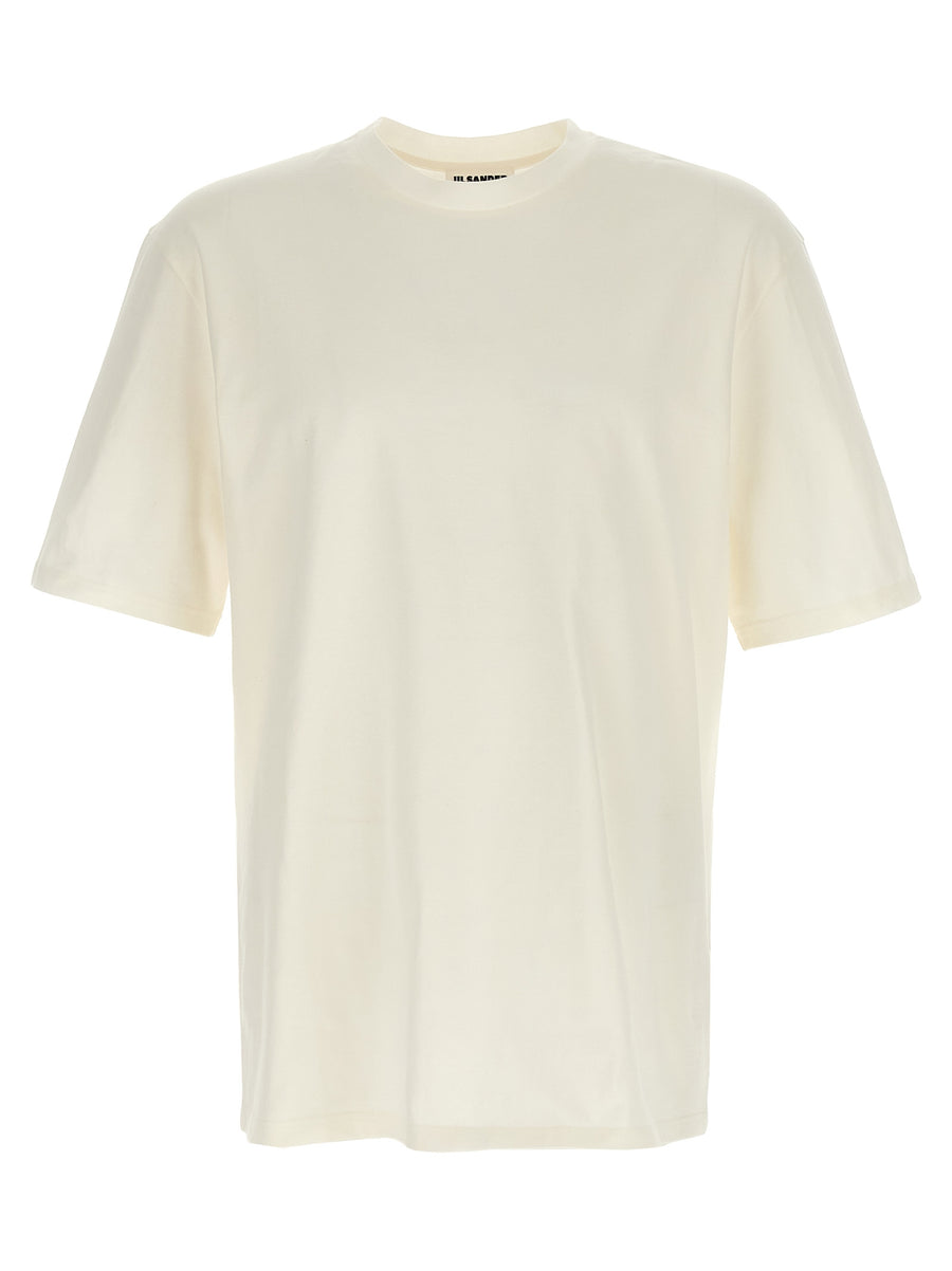 Jil Sander 100% cotton t-shirt in white