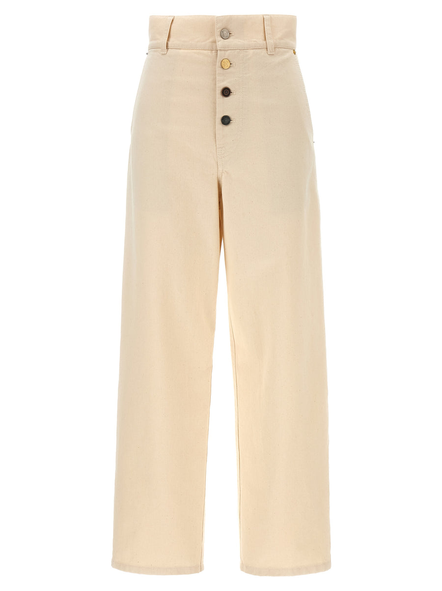Moschino 100% cotton trousers in beige