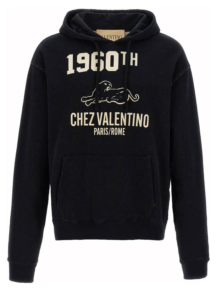 Valentino Garavani 100% Cotton hoodie in black