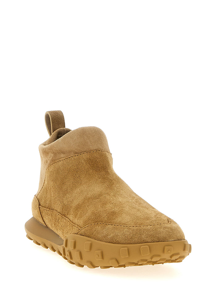Jil Sander 100% Calfskin Leather sneaker in beige — view 2