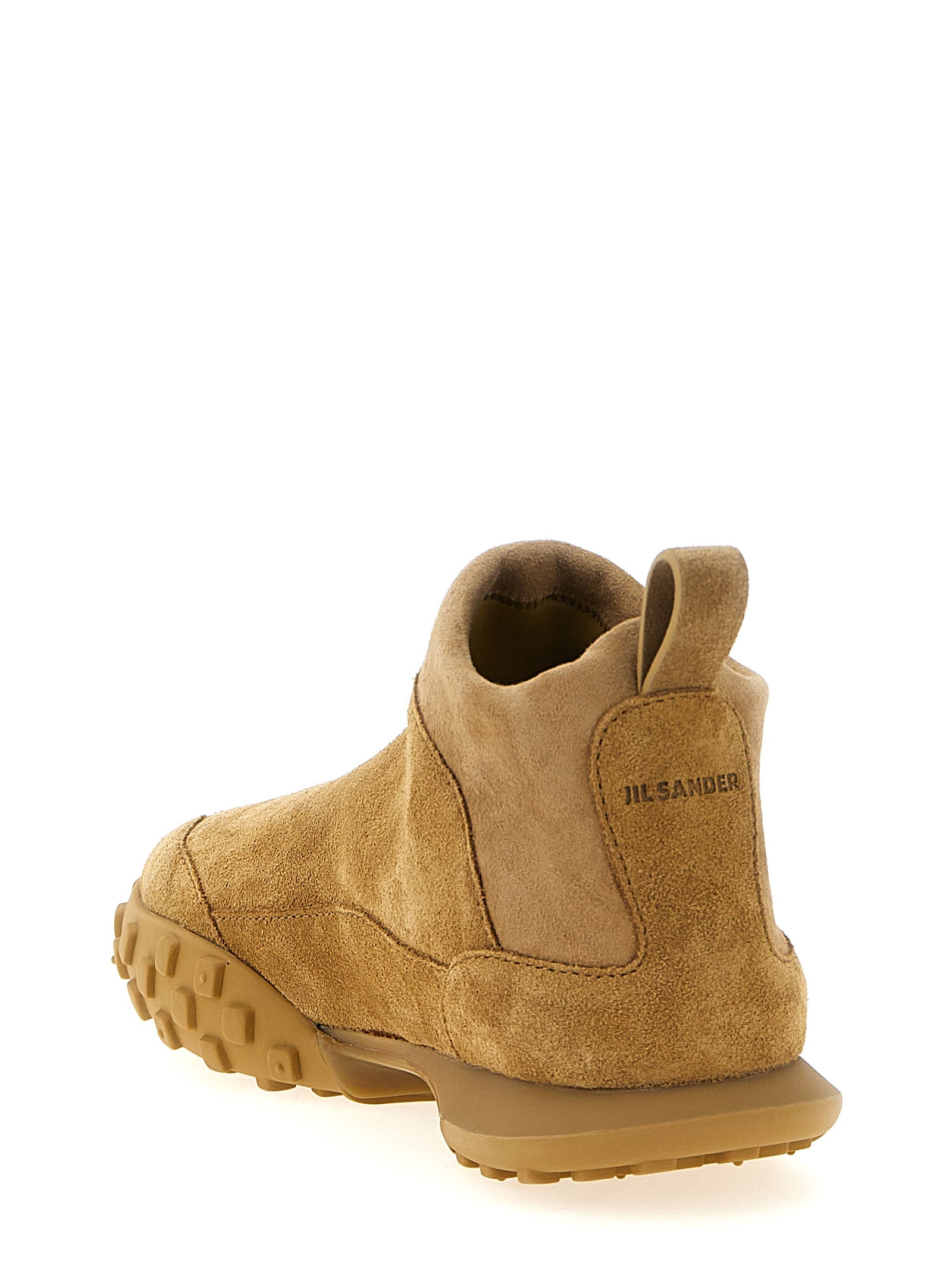 Jil Sander 100% Calfskin Leather sneaker in beige — view 3