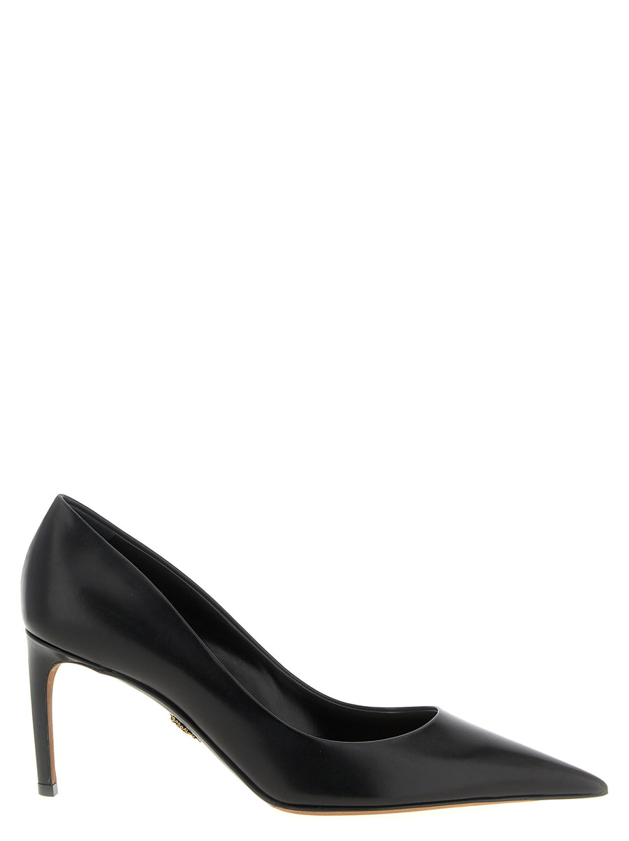 Dolce & Gabbana 100% calfskin leather pump in black