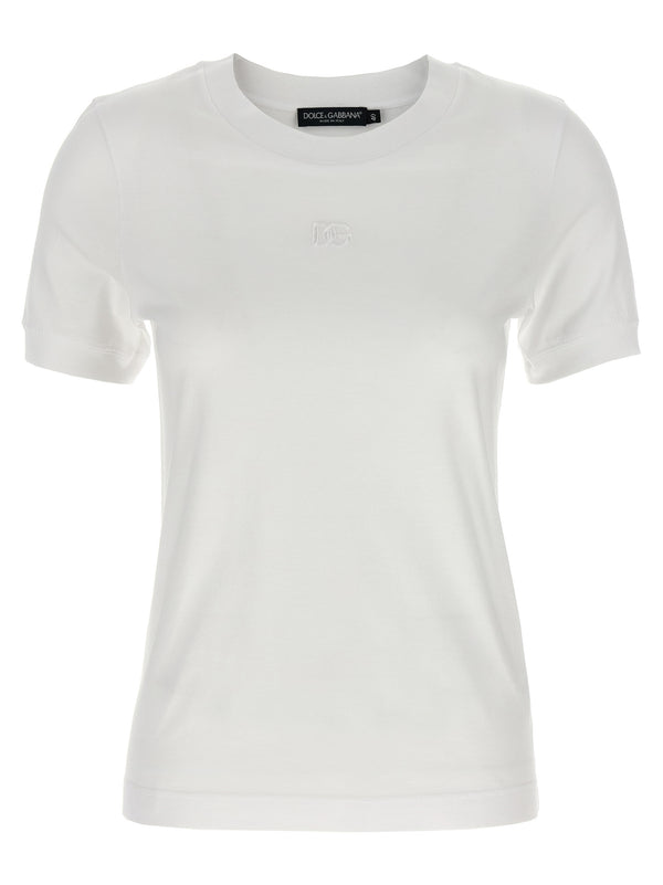 Dolce & Gabbana 100% cotton t-shirt in white