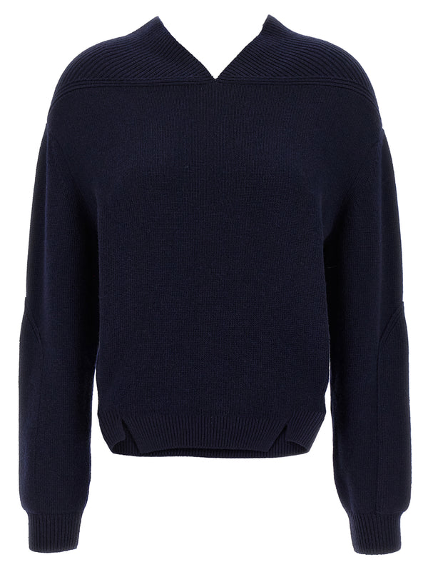 Victoria Beckham 70% Wool sweater in navy