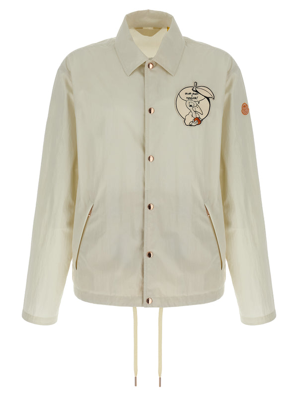 Moncler Genius 66% cotton jacket in white