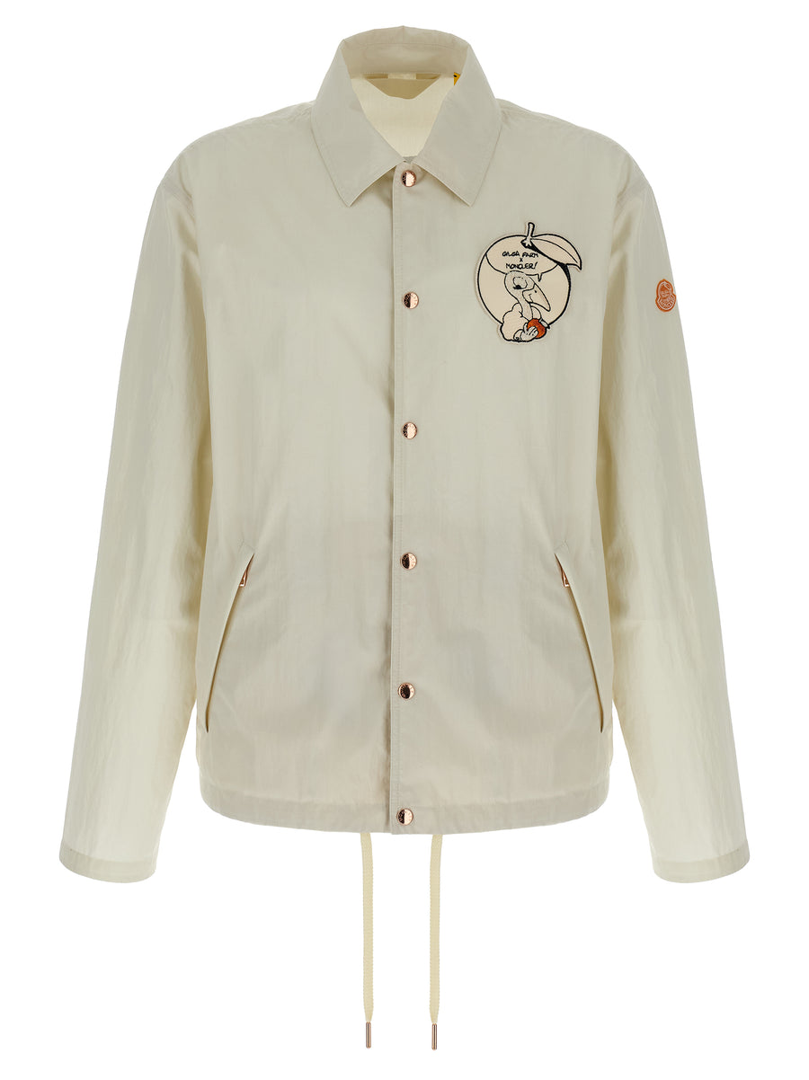 Moncler Genius 66% cotton jacket in white