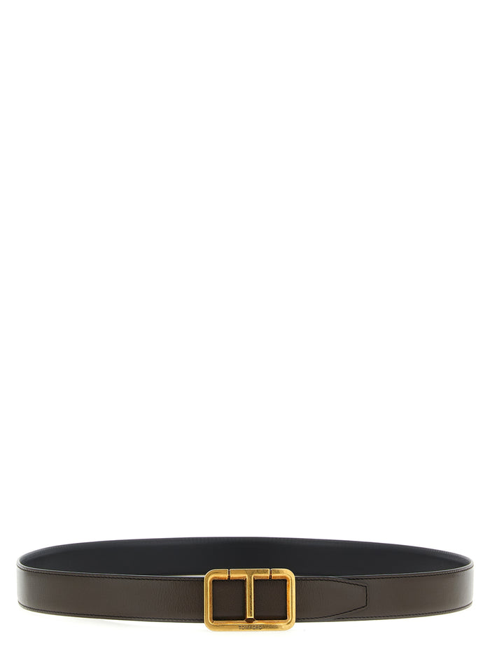 Tom Ford 100% Calfskin Leather belt in multicolor