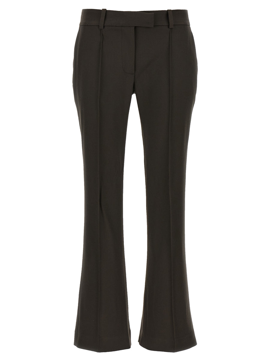 The Attico 98% Virgin Wool trousers in brown